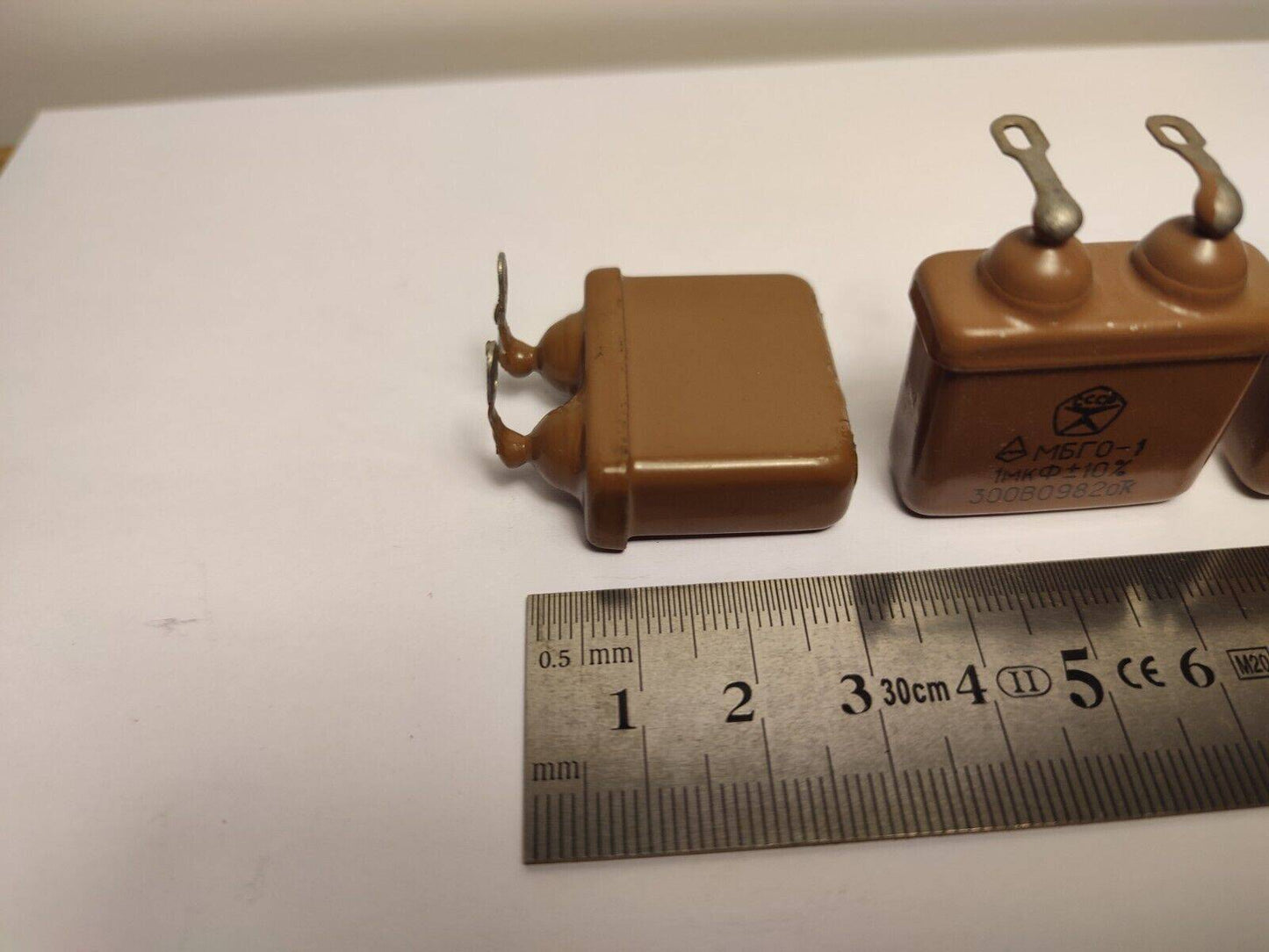 4x 1 uF 10% 300 V RUSSIAN PAPER IN OIL (PIO) AUDIO CAPACITOR MBGO-1 МБГО-1
