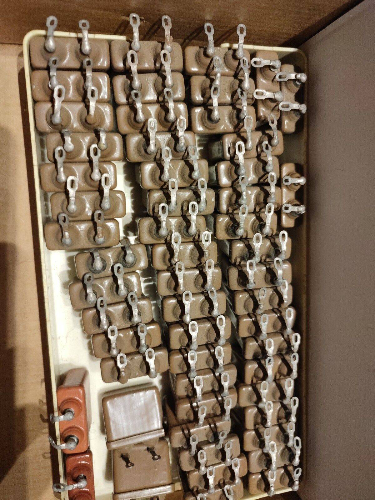 4x 1 uF 10% 300 V RUSSIAN PAPER IN OIL (PIO) AUDIO CAPACITOR MBGO-1 МБГО-1