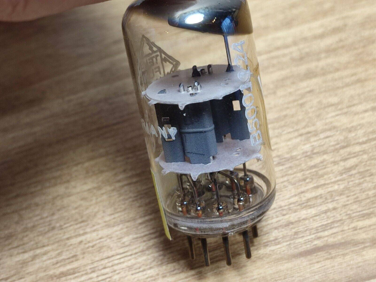 Pair ECC81 TELEFUNKEN ( 12AT7 6201 E81CC ) 30° Degree O-Getter NOS / NEW tubes