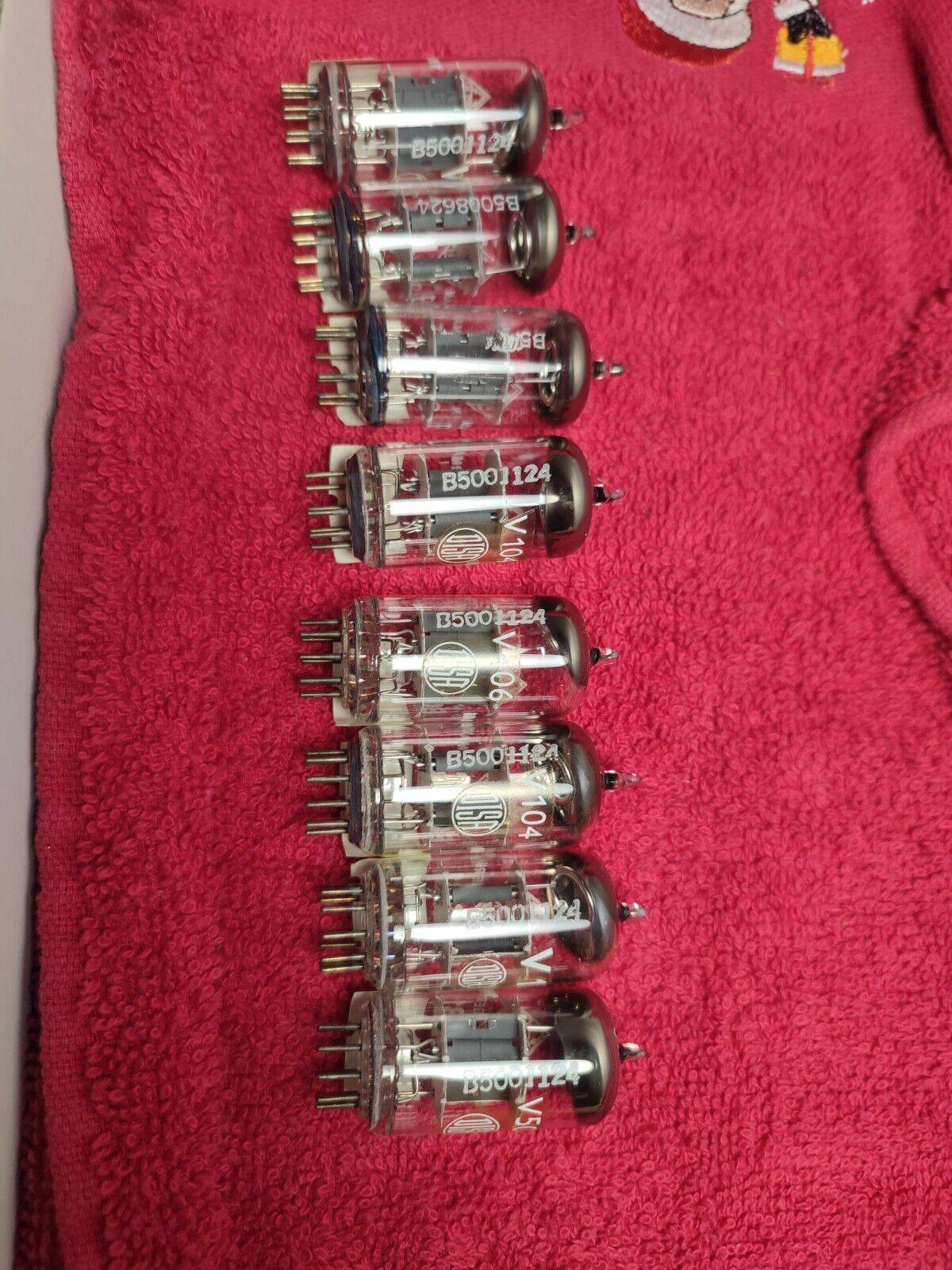 Pair ECC81 TELEFUNKEN ( 12AT7 6201 E81CC ) 30° Degree O-Getter NOS / NEW tubes