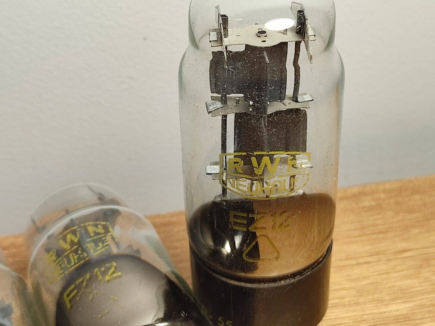 4X EZ12 VEB RFT FULL-WAVE VACUUM RECTIFIER TUBE USED = 6GG6