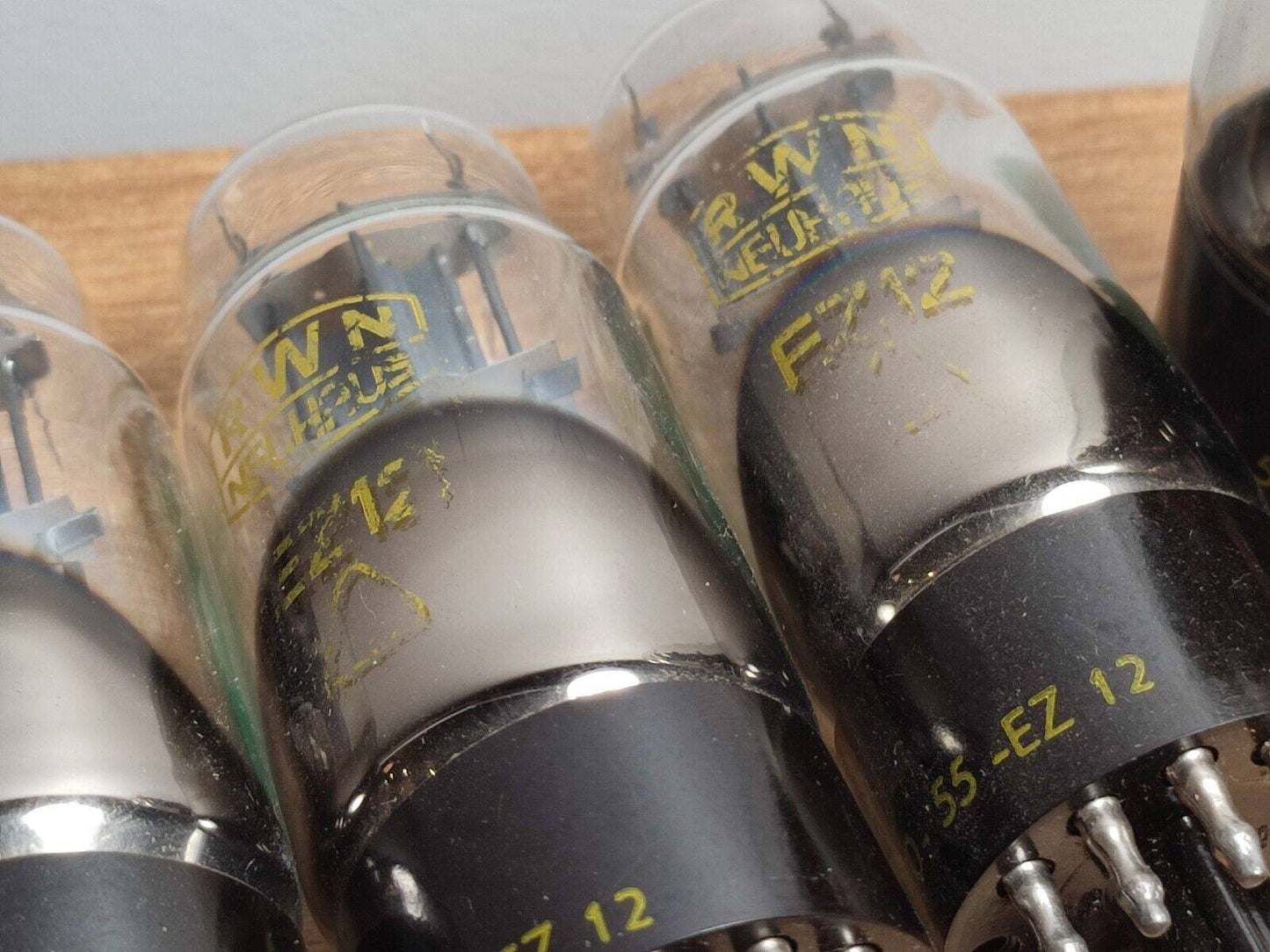 4X EZ12 VEB RFT FULL-WAVE VACUUM RECTIFIER TUBE USED = 6GG6