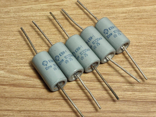 5 pcs 10pF 20kV ±10% Ceramic High Voltage Impulse Capacitors KVI-1 / КВИ-1