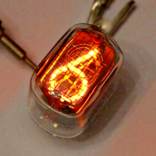 1x IN-12B/A IN12B/A ИН-12 Nixie Tubes for Clock - NEW/NOS  tested  1pcs.