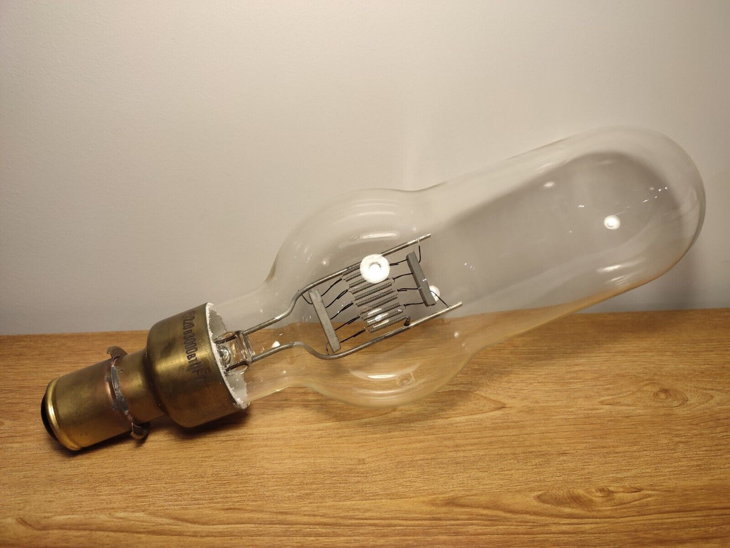 Huge Incandescent Light Filament Bulb Vintage 220V 3000W 1977 MELZ Soviet Ussr