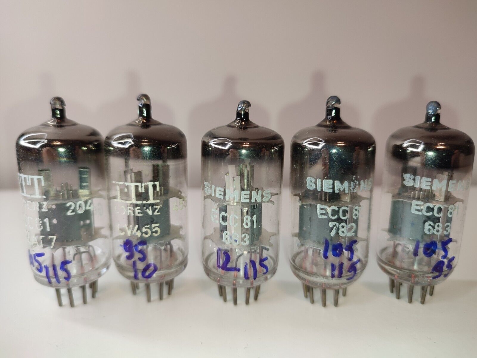 1 Pcs ECC81 12AT7 NOS  O Triode Lorenz/Siemens Tube