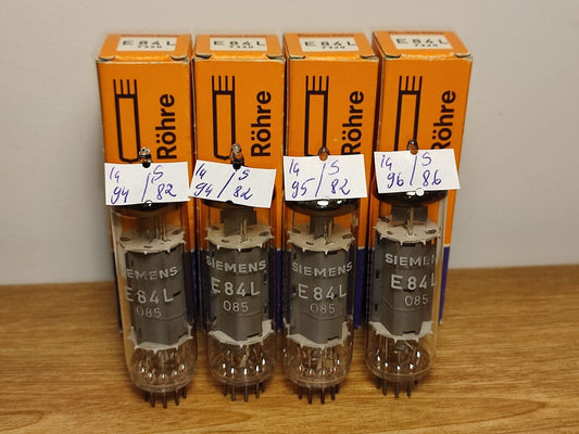 Quad E84L 7320 Platinum Siemens & Halske NOS NIB EL84 6BQ5