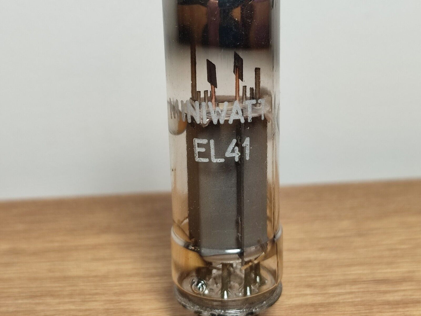 USED Philips Miniwatt EL41 Valve Tube Gray Plate Halo Getter