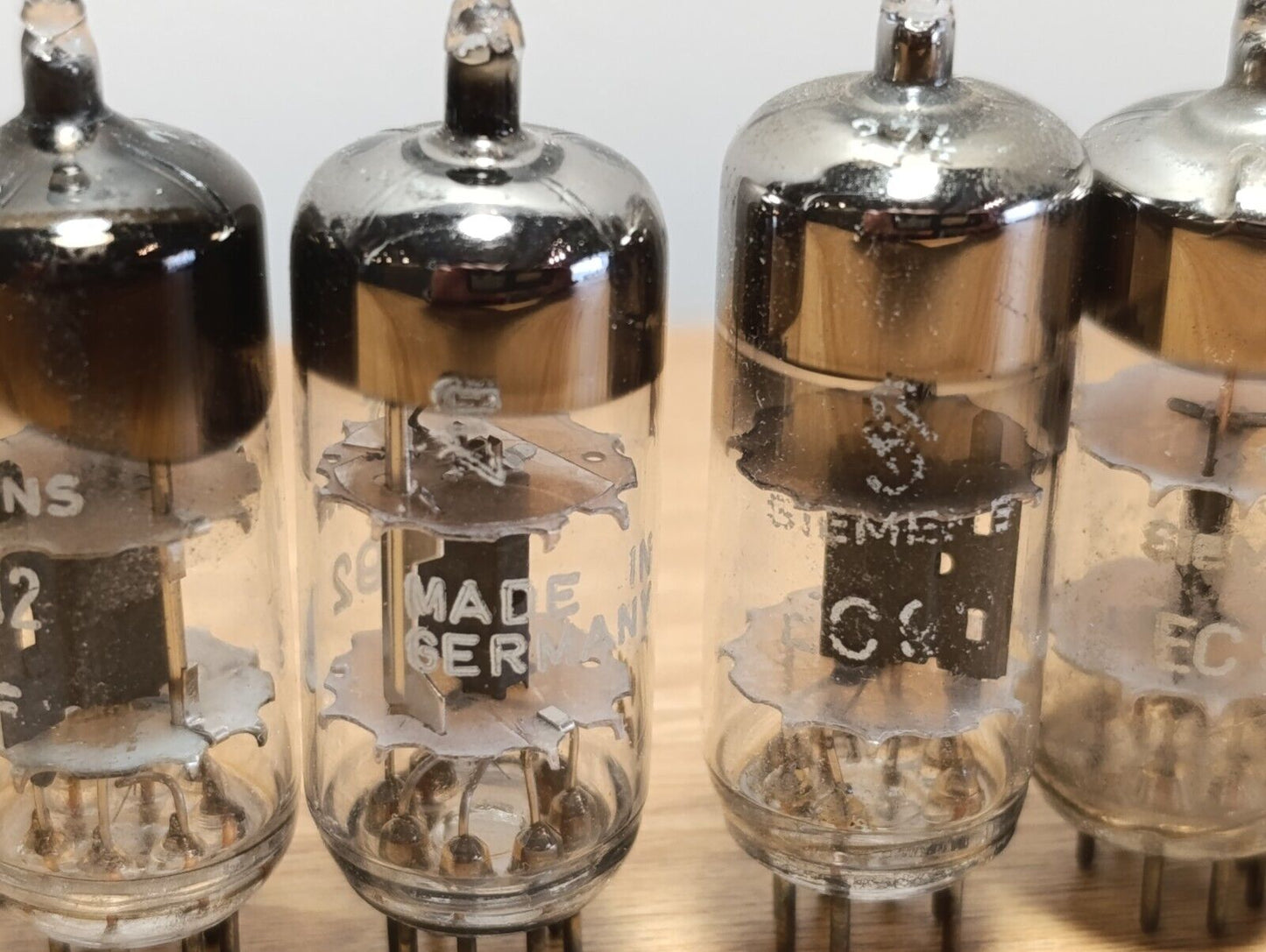 7x EC92 6AB4 Audio Triode Vacuum Tubes: Siemens , RFT USED