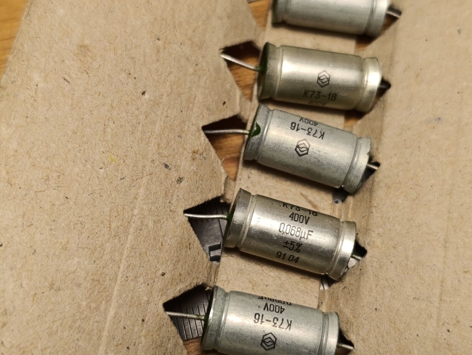 10Pcs. 0.068 uF 400V K73-16 Polyester Axial Metallized Film Capacitor PETP Audio