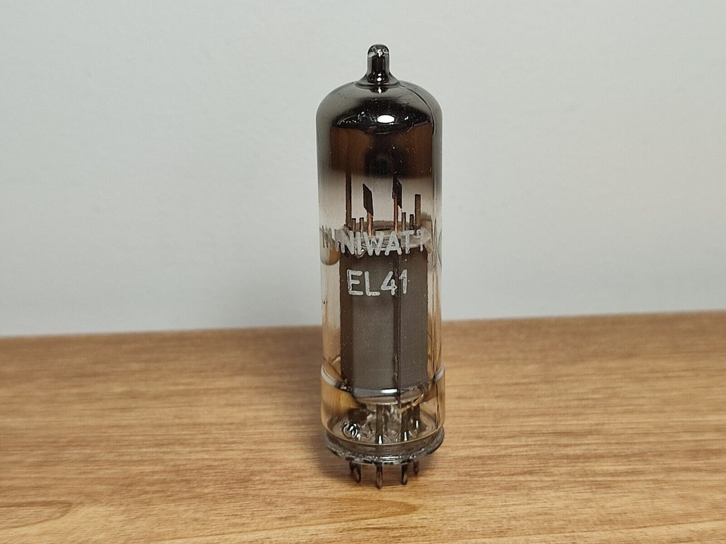 USED Philips Miniwatt EL41 Valve Tube Gray Plate Halo Getter