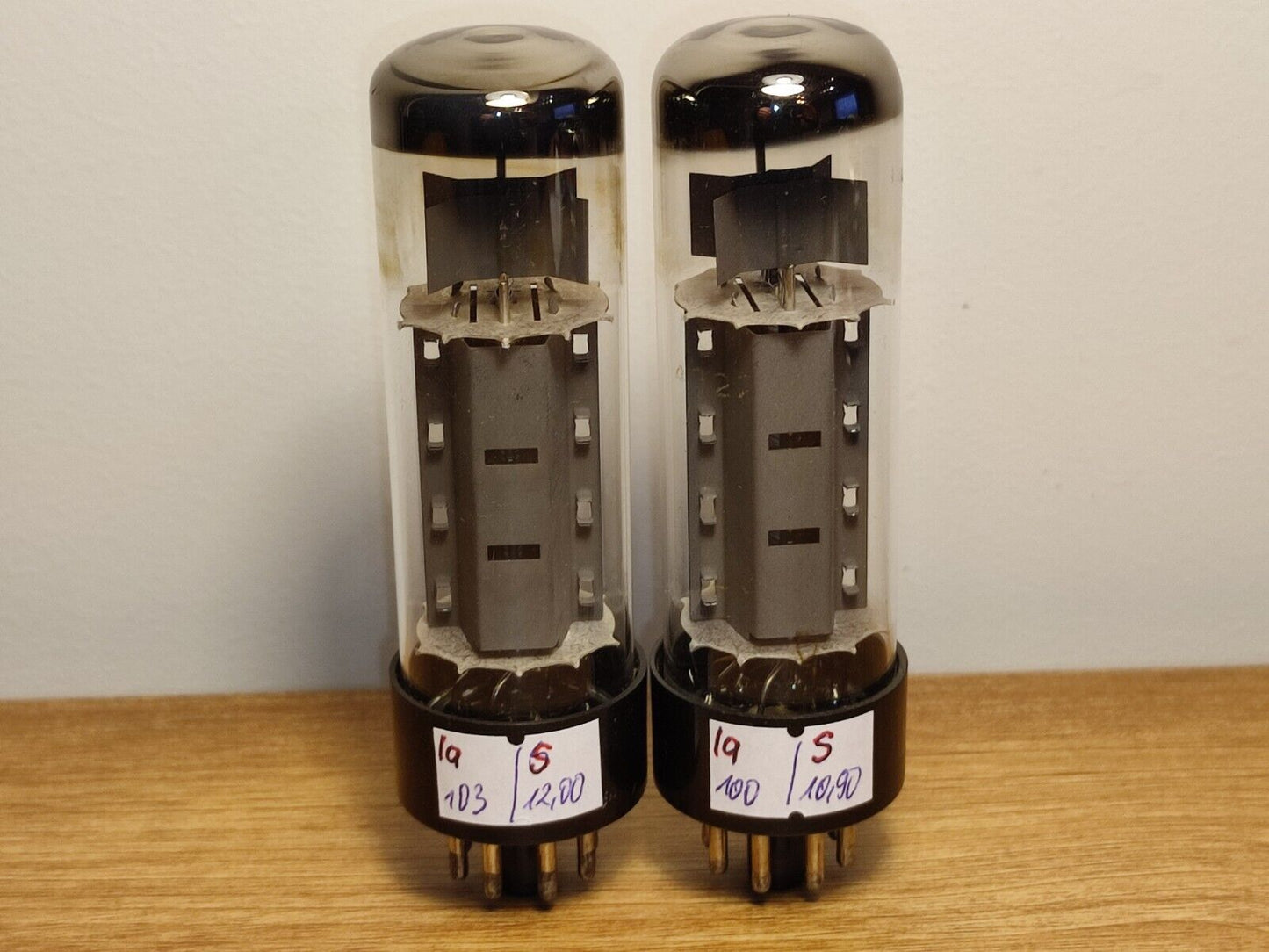 Pair RFT EL34 6CA7 USED Matched Tubes Tested with L1-3 tester (only one pair)