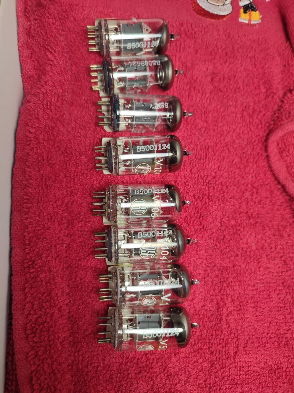 Pair ECC81 TELEFUNKEN ( 12AT7 6201  E81CC ) 30° Degree O-Getter  NOS / NEW tubes