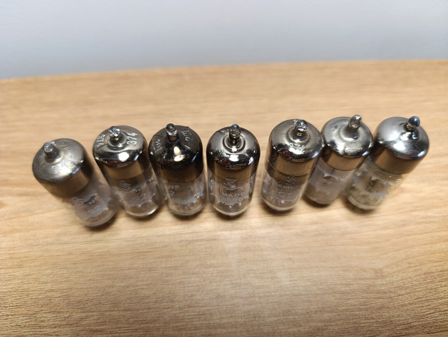 7x EC92 6AB4 Audio Triode Vacuum Tubes: Siemens , RFT USED