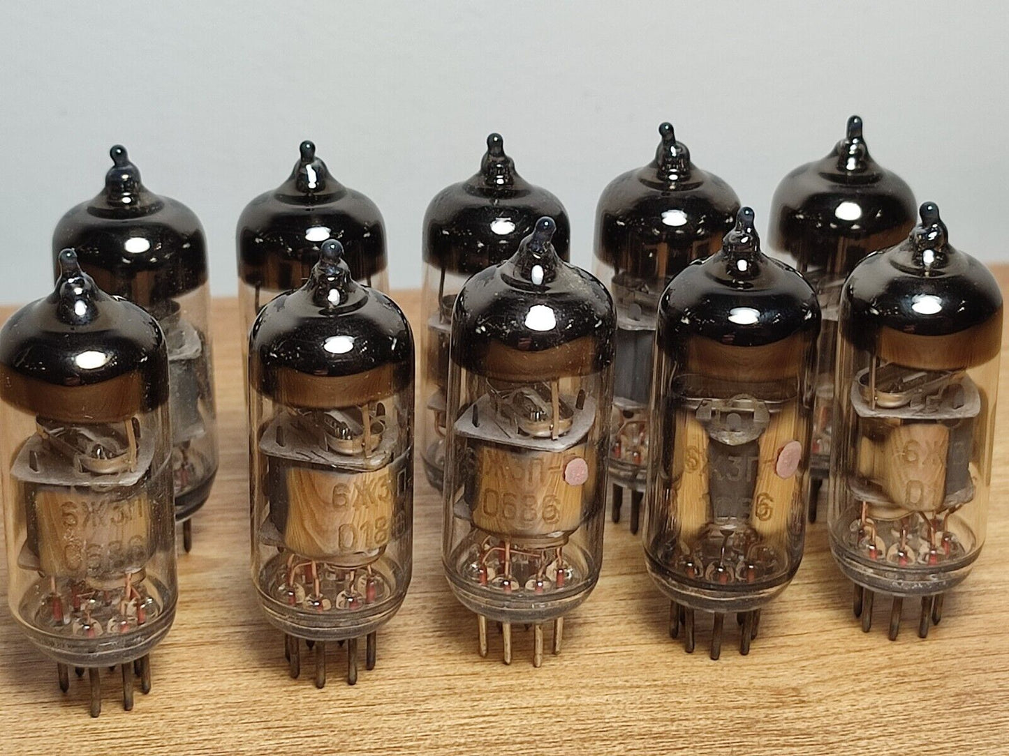 NEW 10 pcs. 6J3P 6Z3P (6Zh3P) PENTODES vintage TUBES USSR =(6BC5, 6AG5, EF96)