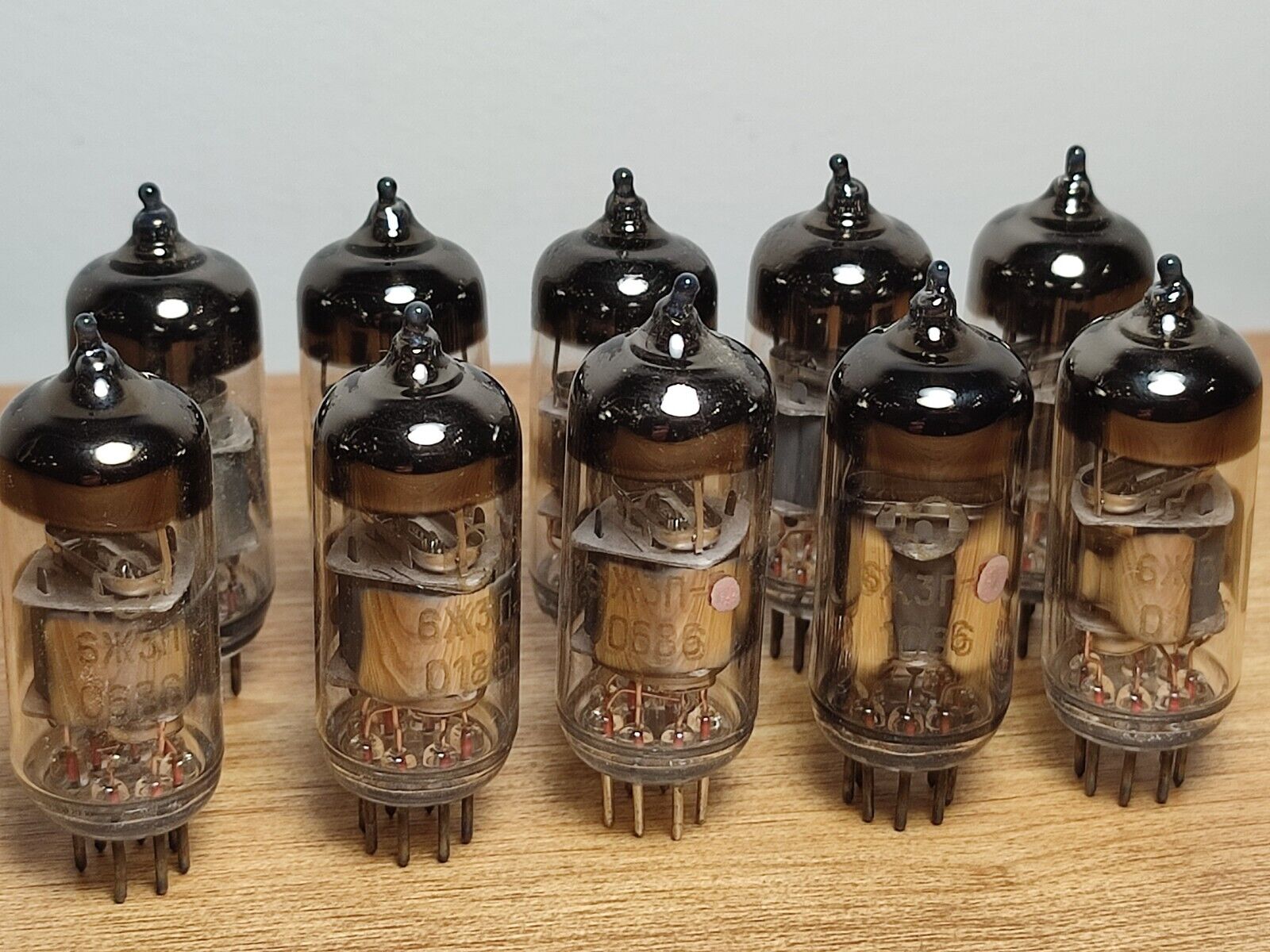 NEW 10 pcs. 6J3P 6Z3P (6Zh3P) PENTODES vintage TUBES USSR =(6BC5, 6AG5, EF96)