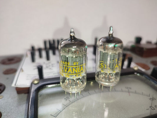 Pair USED ECC82 / 12AU7A Sylvania Tube