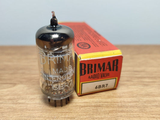 1Pcs. Vintage Brimar 6BR7 / 8D5 Hifi System Low Noise Pentode Audio Vacuum Tube