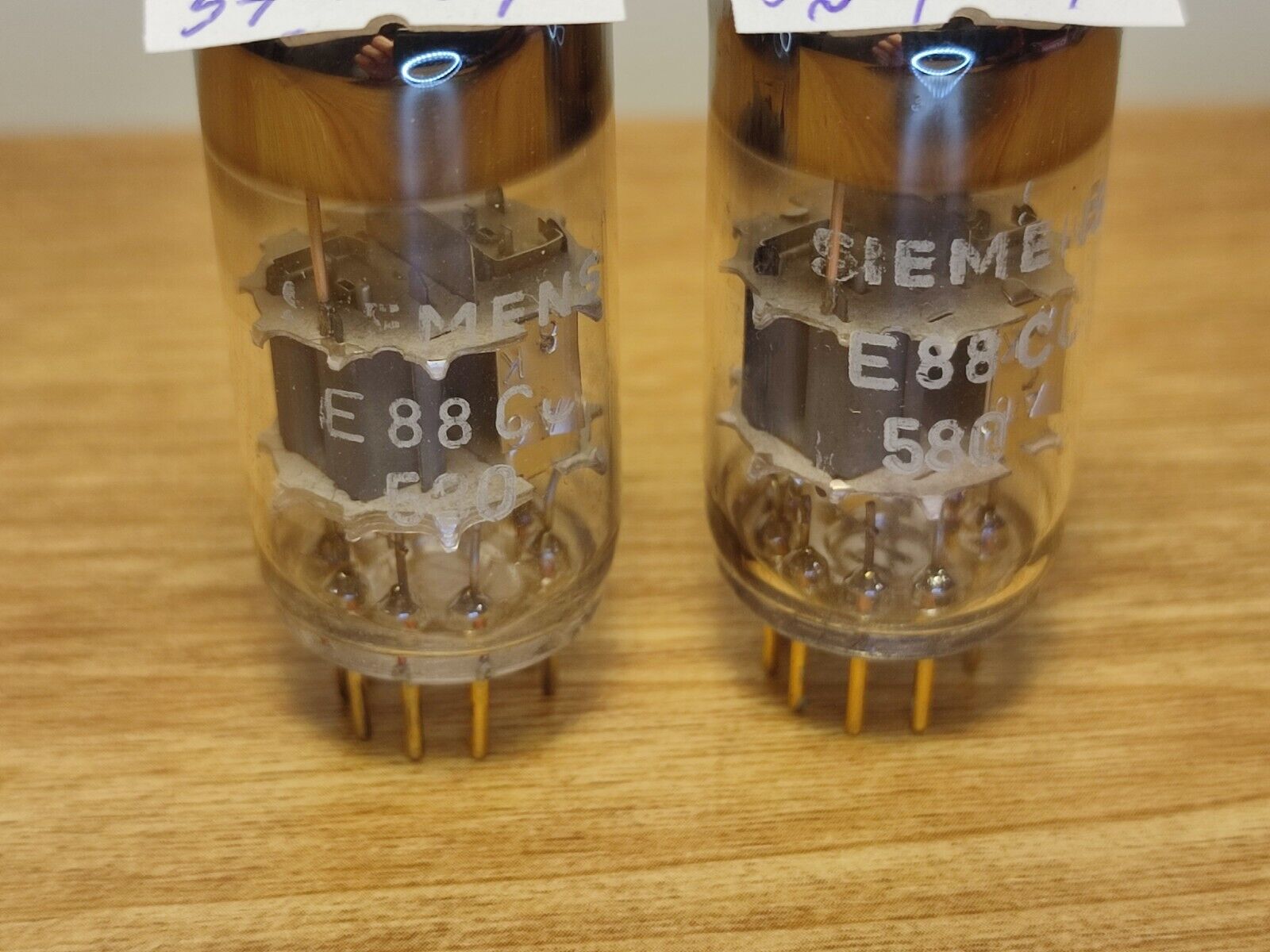 Siemens E88CC 6922 Matched Pair - A6 8K same Date codes (2pcs) #5