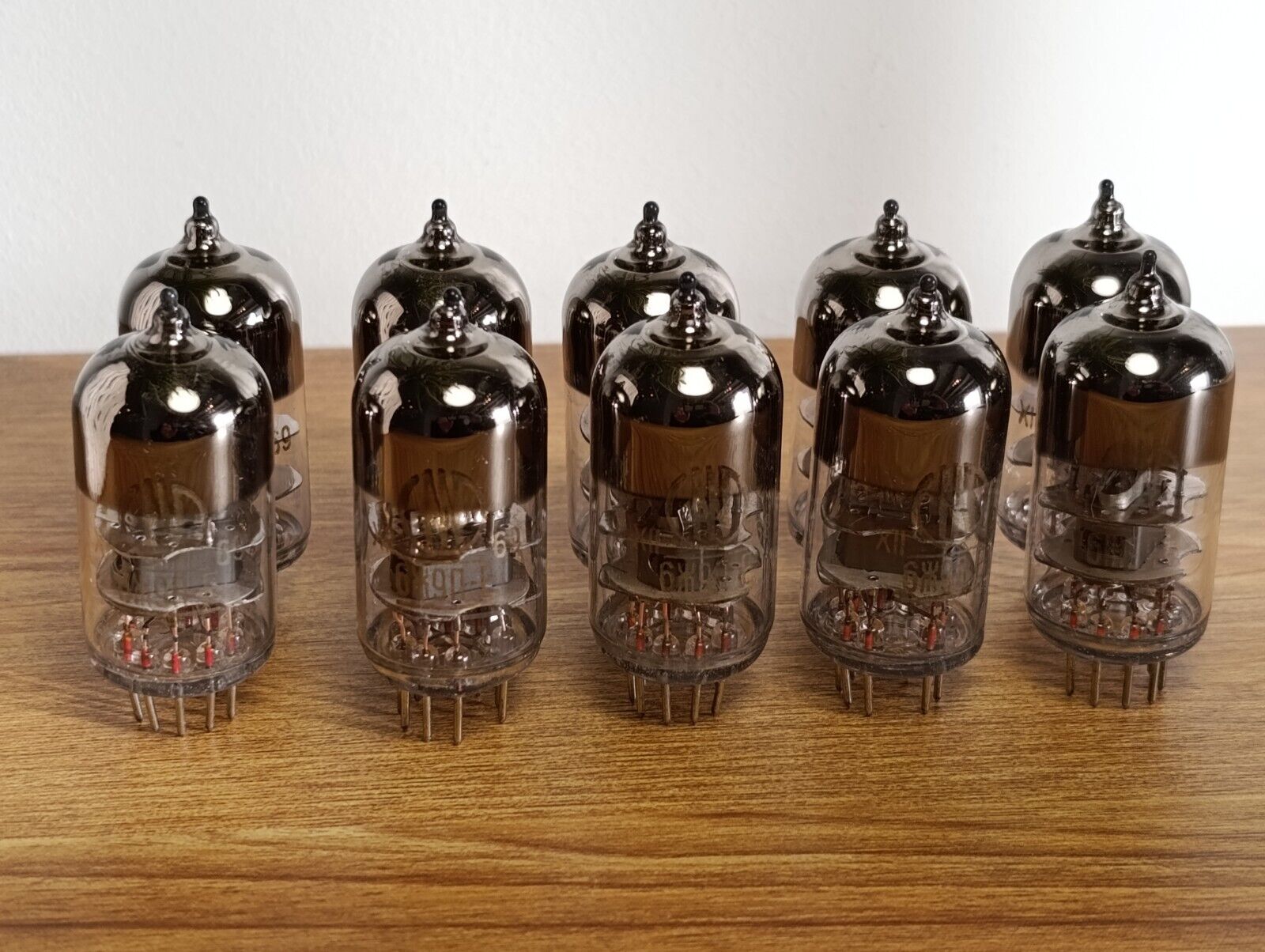 10 Pcs. 6J9P-E radio tubes ( 6Ж9П-Е e180f 7788 ) Soviet ) USSR HF Pentode vintag