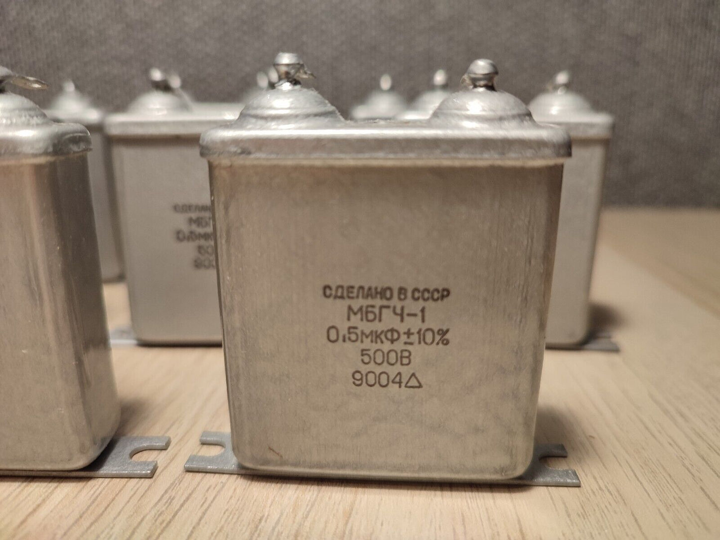 6x Paper MBGCH-1 - 0.5uF 500V PIO PAPER IN OIL Capacitors / NOS