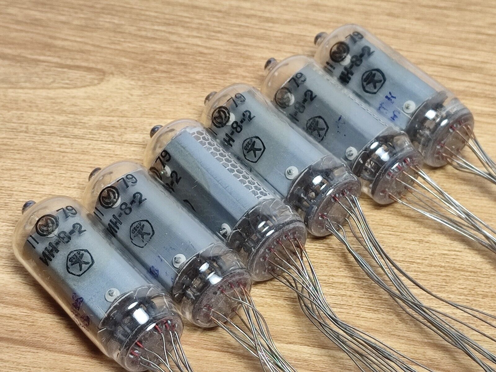 6x⚜ IN-8-2 *1 pcs or more* NEW / NOS NIXIE TUBE for clock USSR IN8-2 Tested NOS