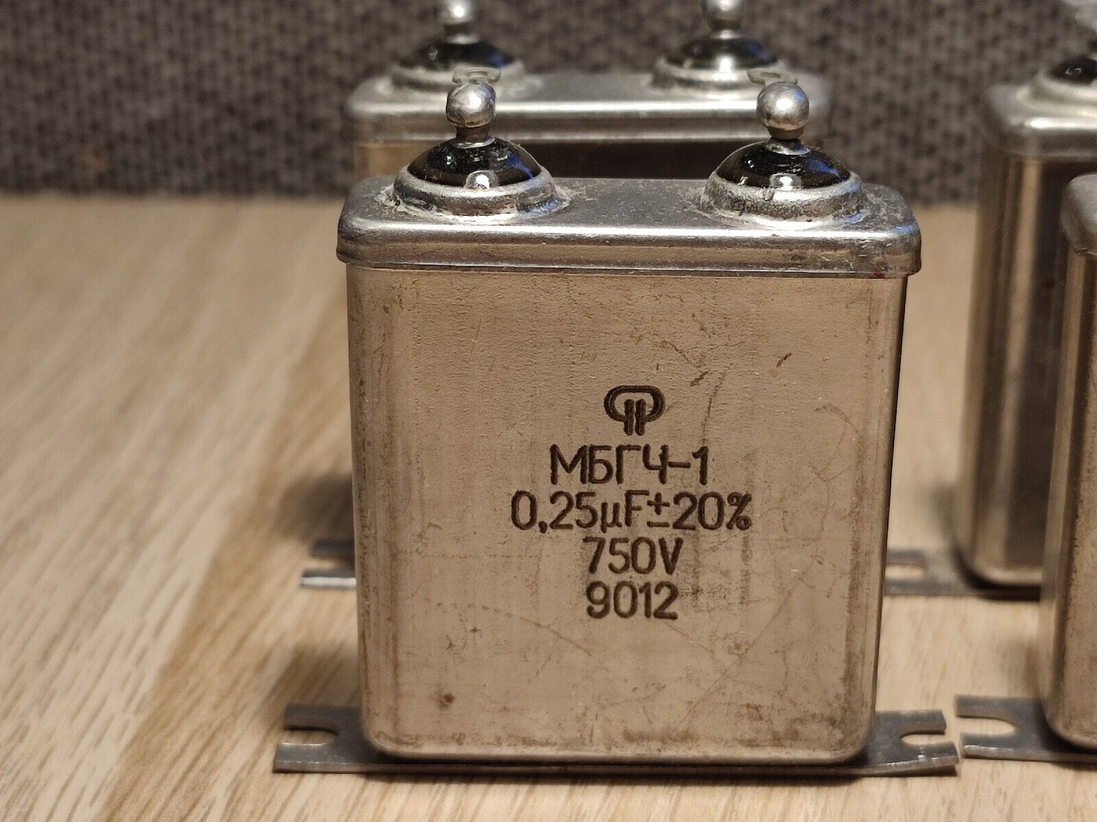 10x MBGCH-1  0.25uF 0,25uF 750V PAPER IN OIL Pair PiO Capacitors МБГЧ