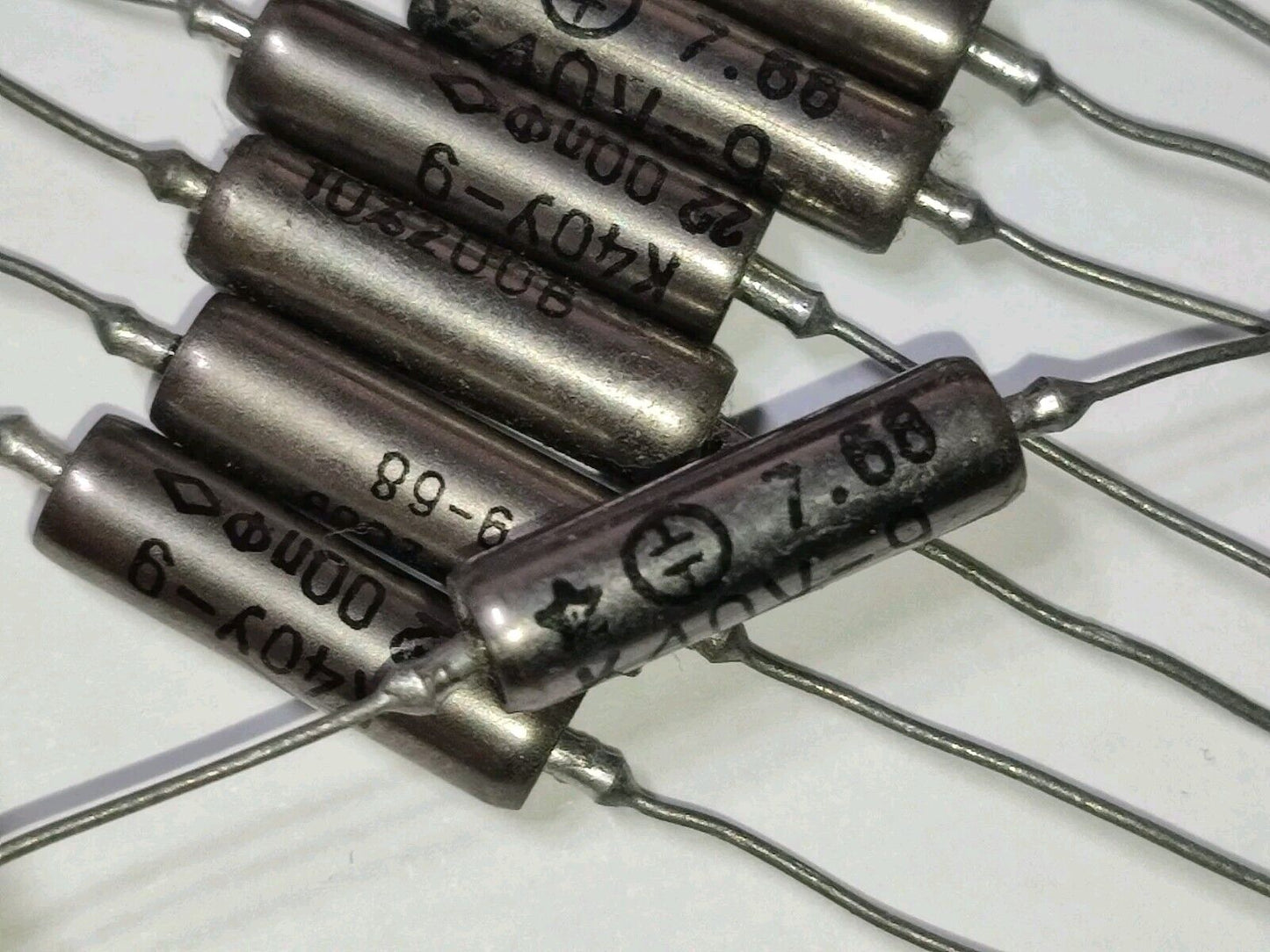 10 Pcs 2200pF 2.2nF 200V PAPER IN OIL PIO AUDIO CAPACITORS K40Y-9