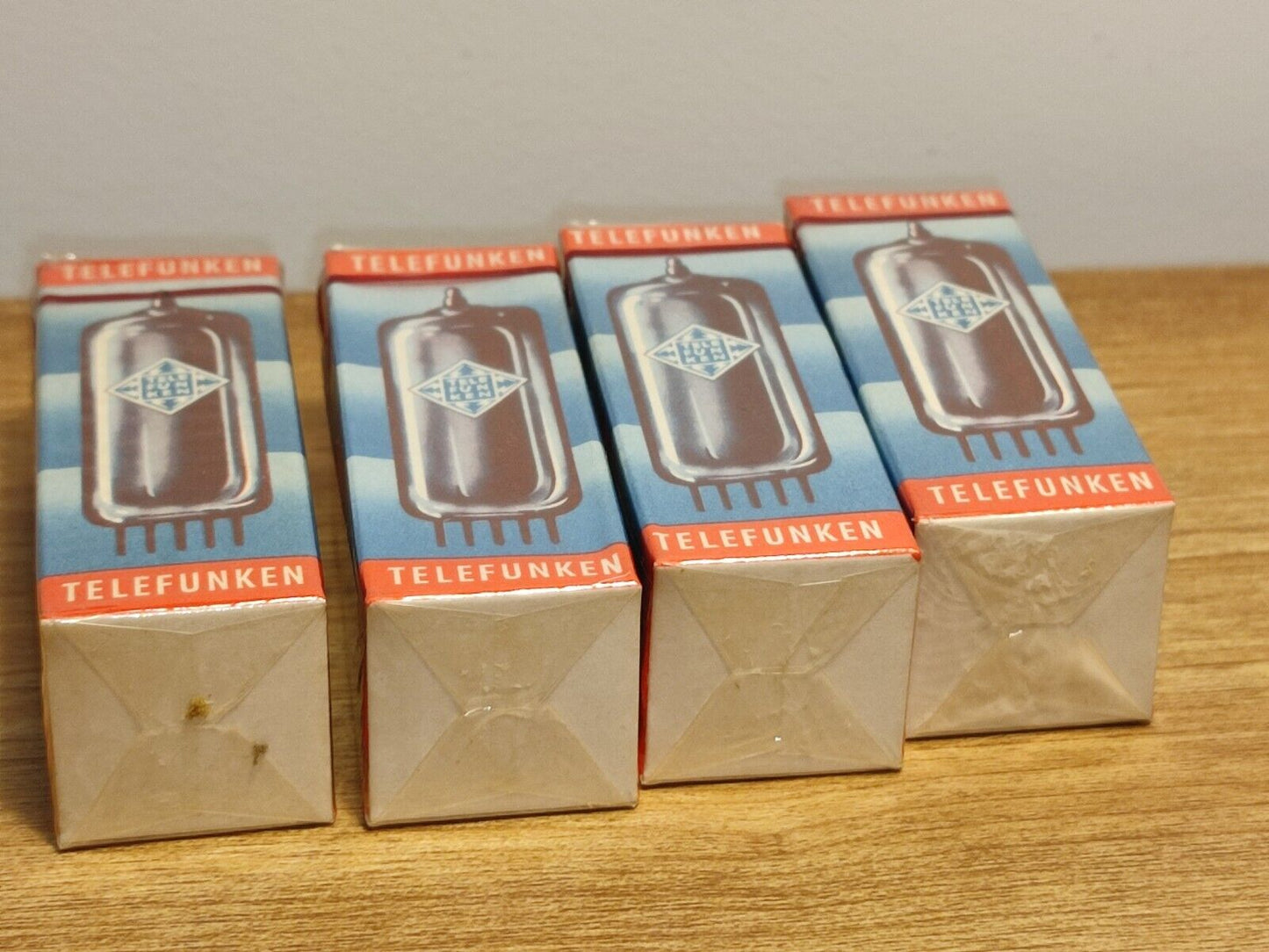 1 Pair Telefunken ECC82 tube SEALED same date NOS original packaging tube