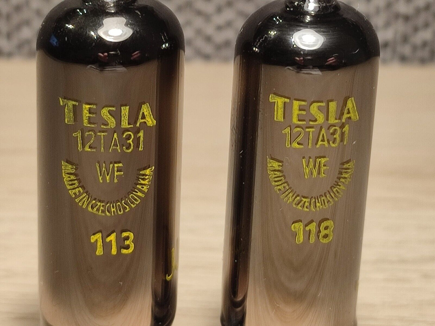 PAIR 12TA31 TESLA MILITARY VOLTAGE Stabilizer/Regulator TUBE = StR85-10 NOS