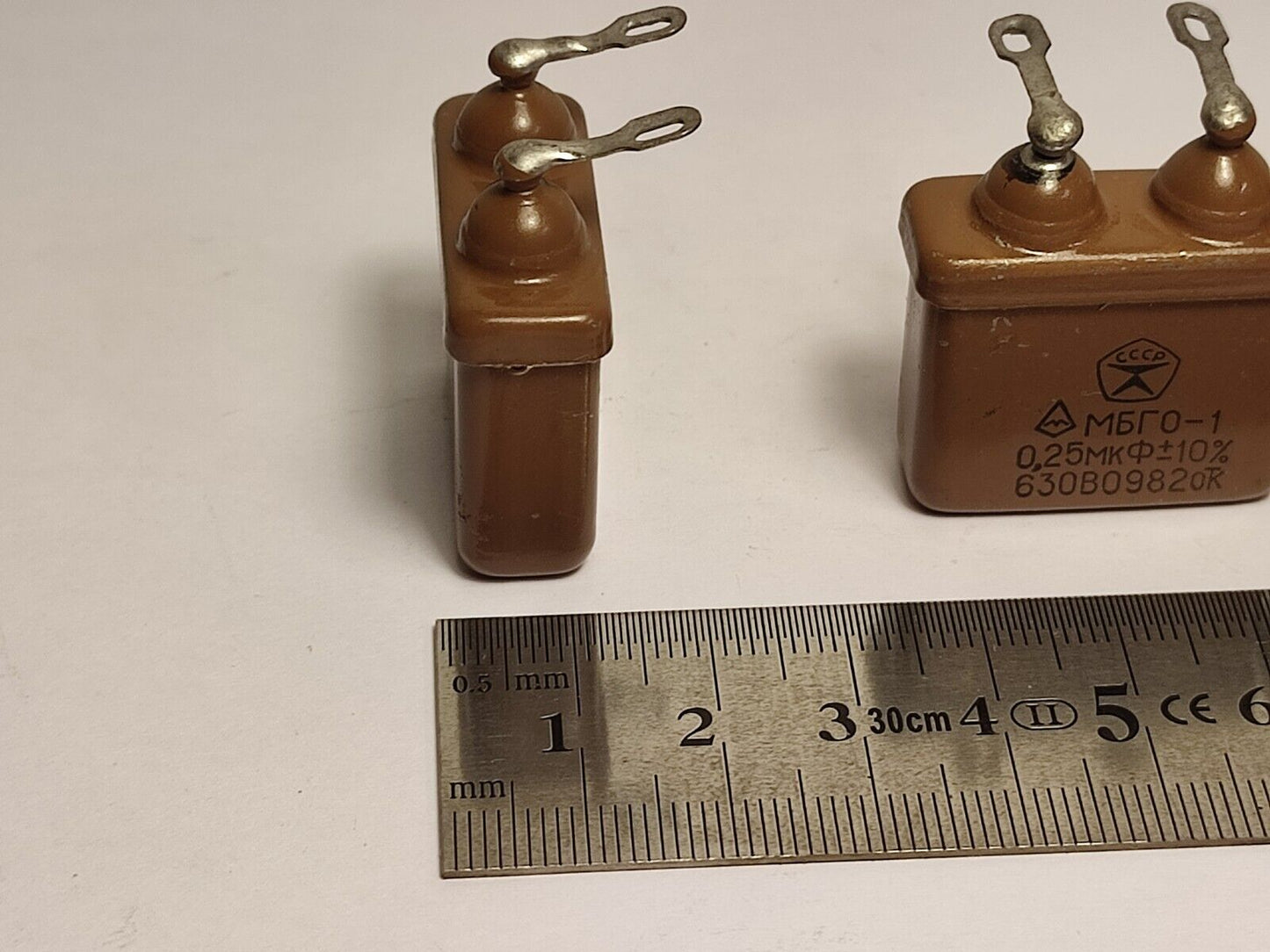 0.25uF 630V LOT OF 4 RUSSIAN PAPER PIO AUDIO CAPACITORS MBGO MBGO-1 МБГО-1