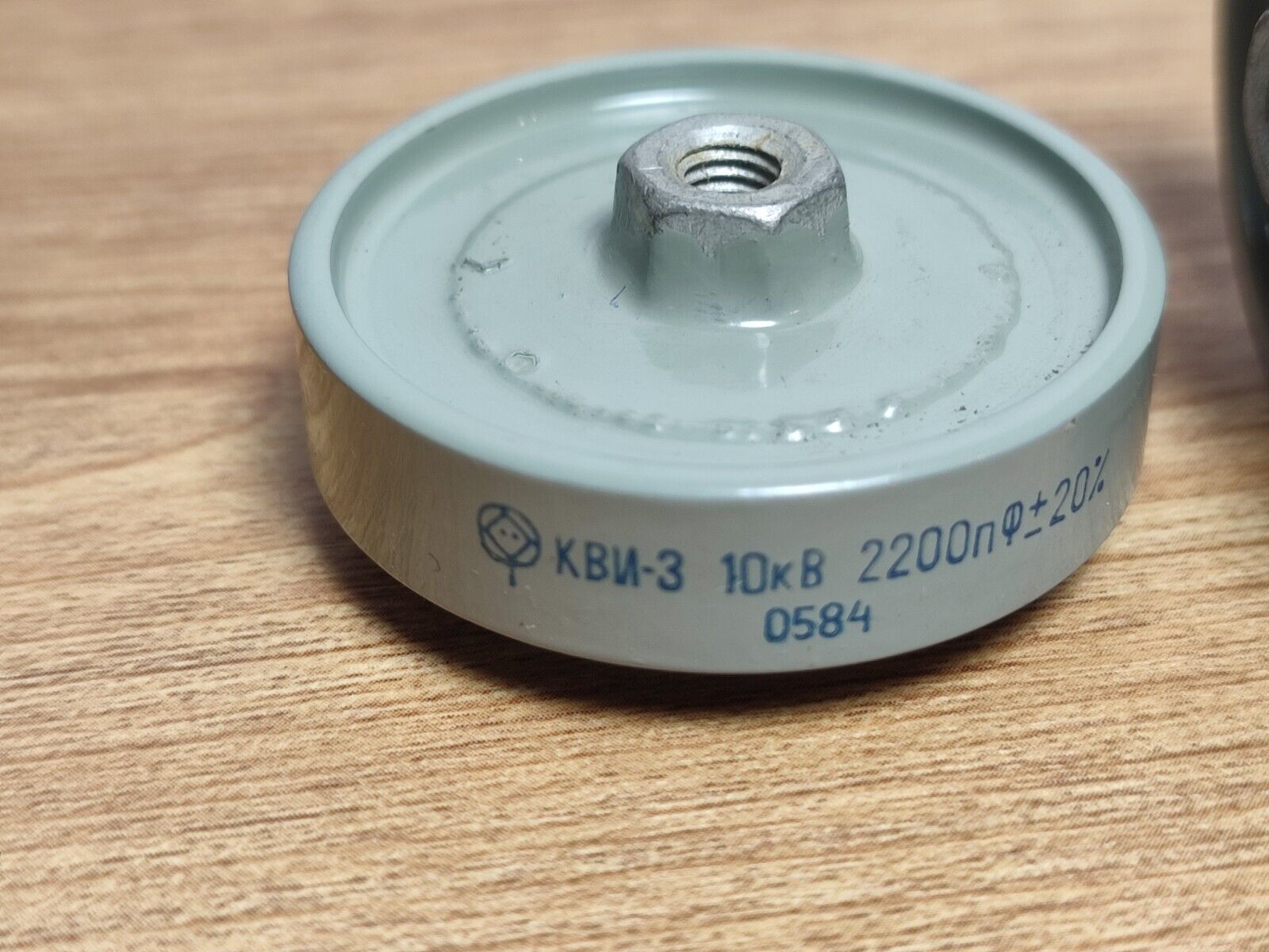 KVI-3 / КВИ-3 2pcs. 2200pF 10kV Ceramic Capacitor Ceramic Doorknob  CAP 2.2nF