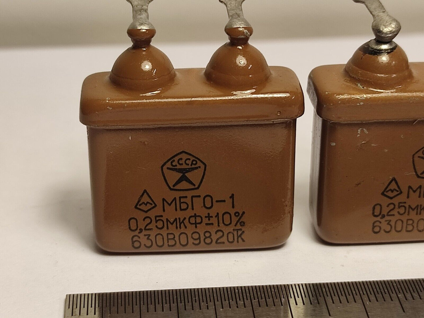 0.25uF 630V LOT OF 4 RUSSIAN PAPER PIO AUDIO CAPACITORS MBGO MBGO-1 МБГО-1