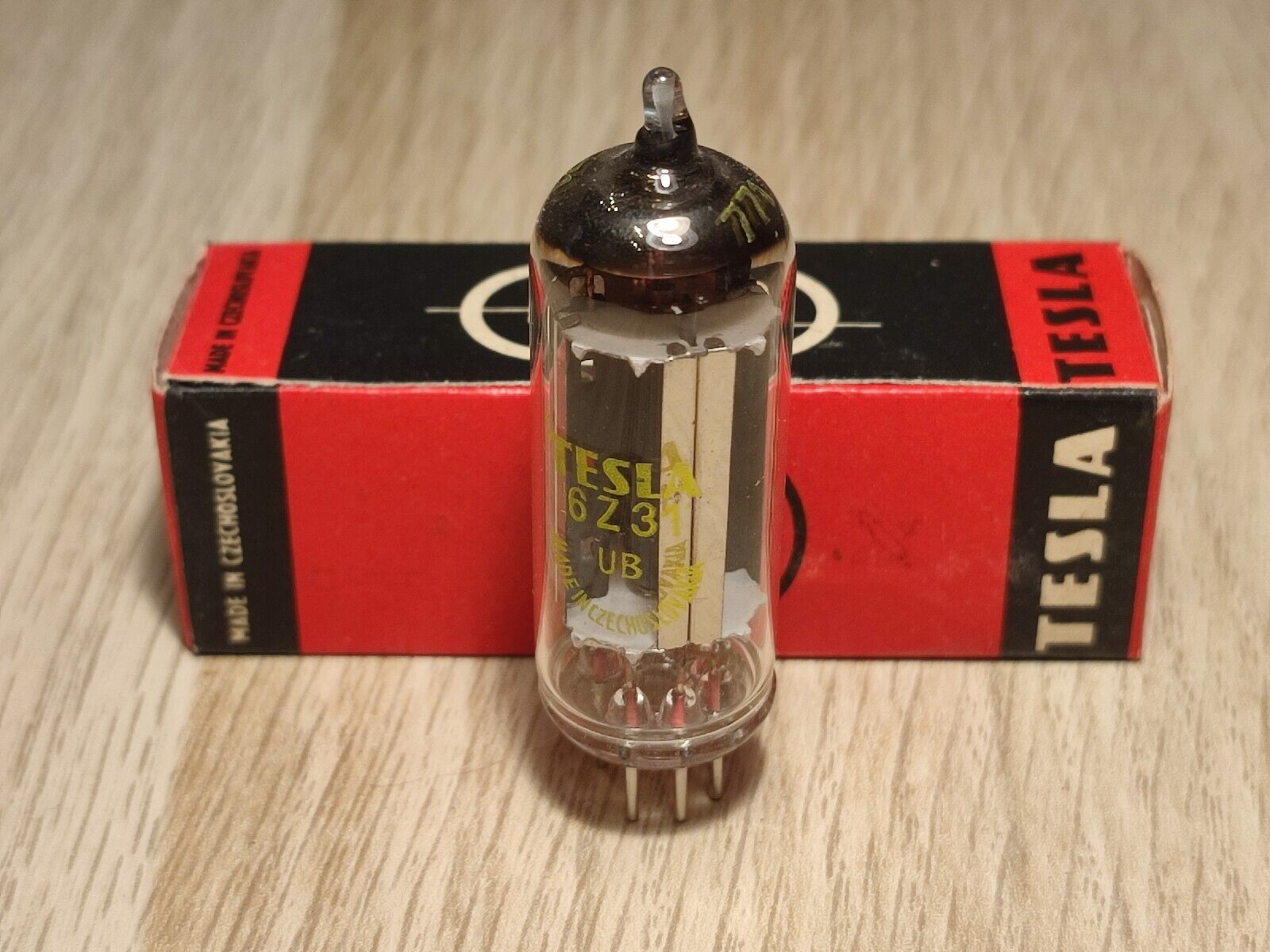 1x 6Z31 TESLA NOS NIB FULL-WAVE VACUUM RECTIFIER POWER SUPPLY TUBE = 6X4 EZ90