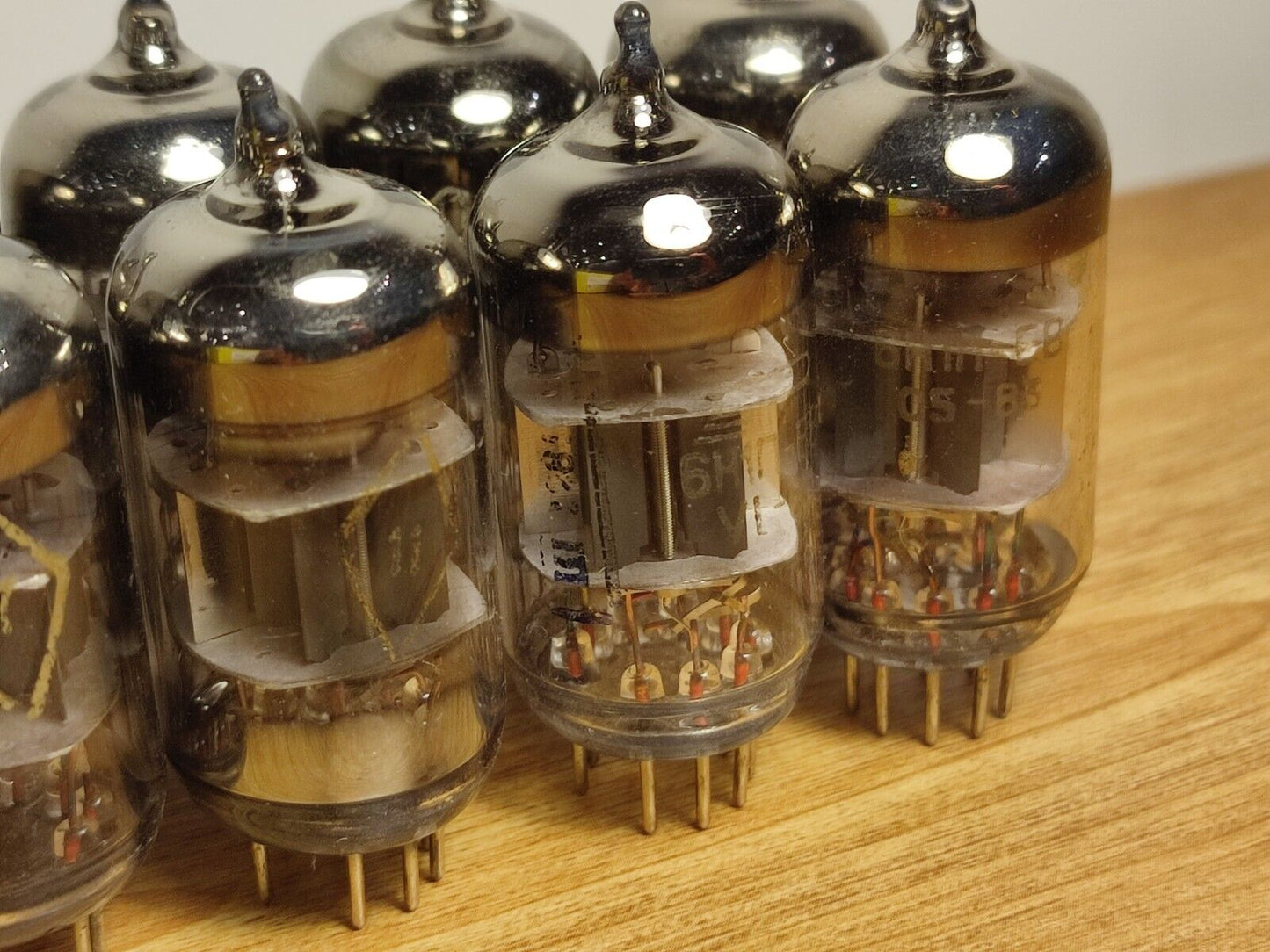 10pcs 6N1P-EV (ECC88 / E88CC / 6922) Soviet double triode tubes / USED