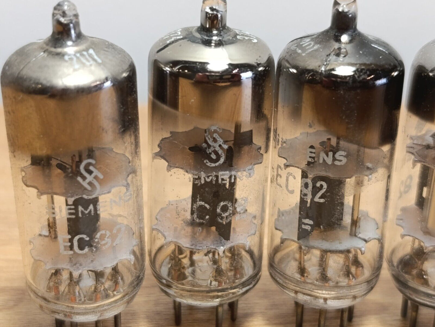 7x EC92 6AB4 Audio Triode Vacuum Tubes: Siemens , RFT USED