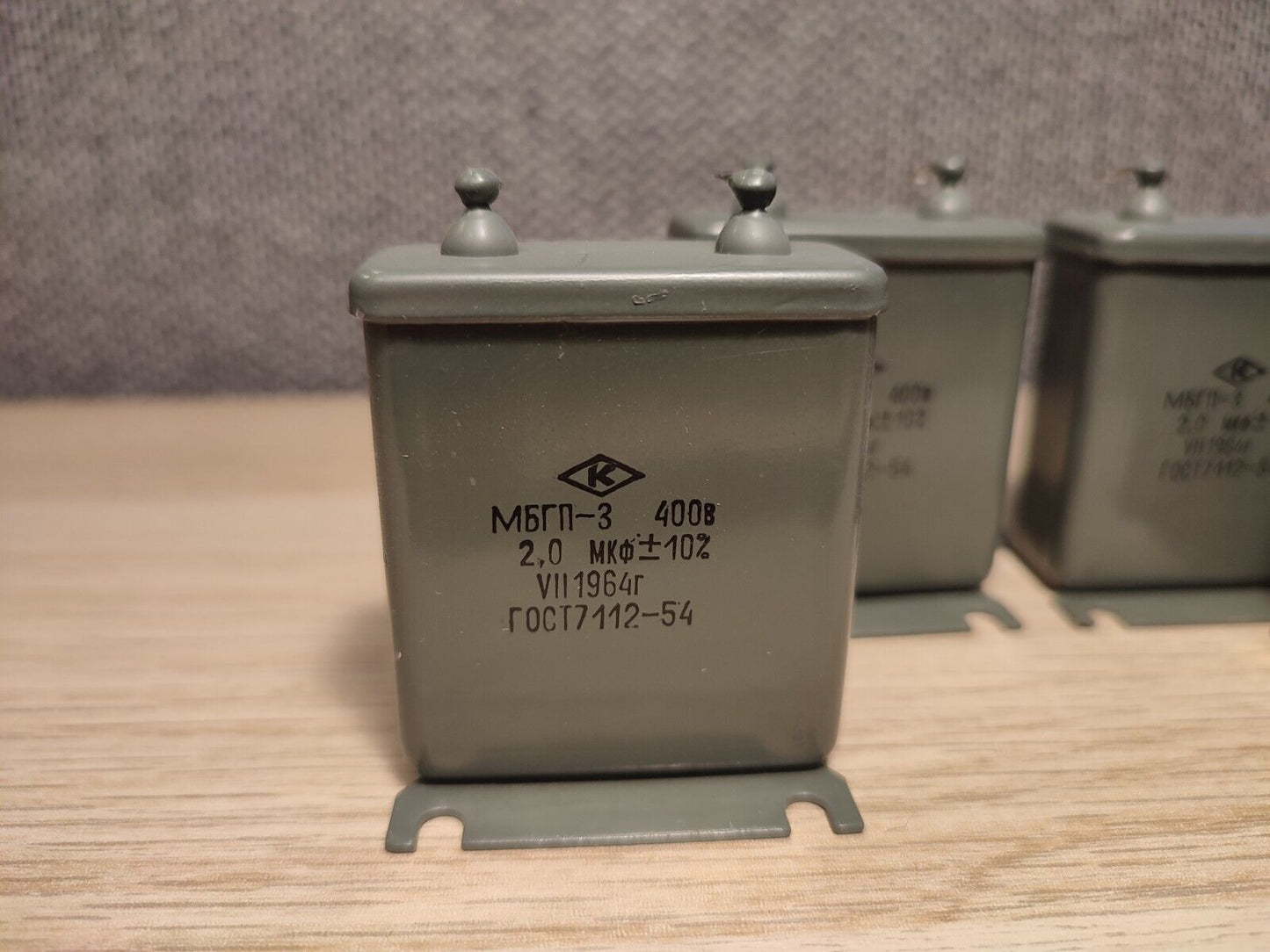 MBGP-3/МБГП–3 2uF 10% 400V RUSSIAN PAPER CAPACITORS 4Pcs LOT