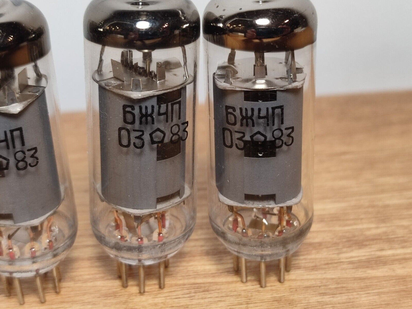 6J4P / EF94 / 6AU6 RUSSIAN HF PENTODE TUBE RHOMBUS/OTK/GOLD GRID NEW QTY-4