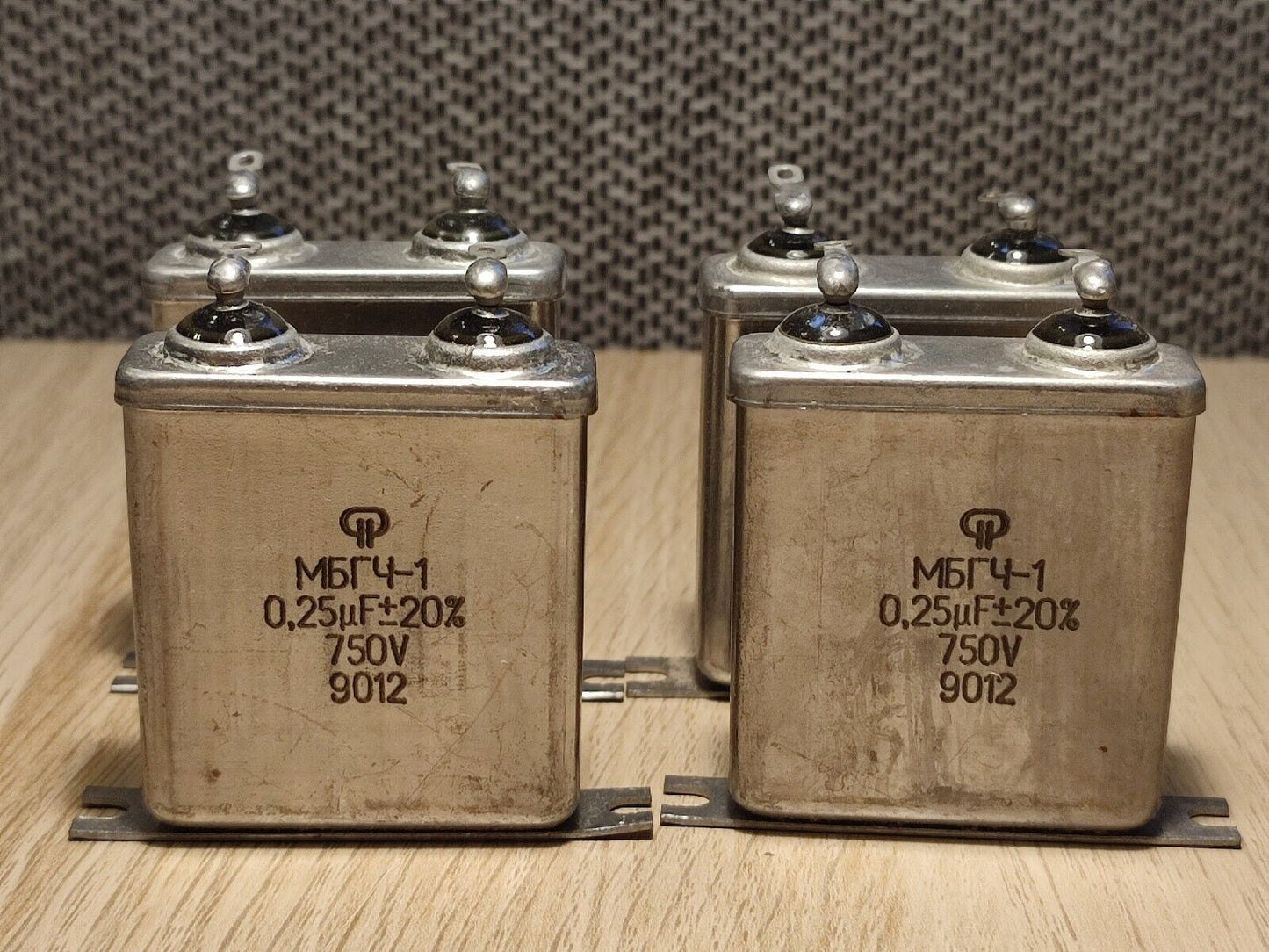 10x MBGCH-1  0.25uF 0,25uF 750V PAPER IN OIL Pair PiO Capacitors МБГЧ