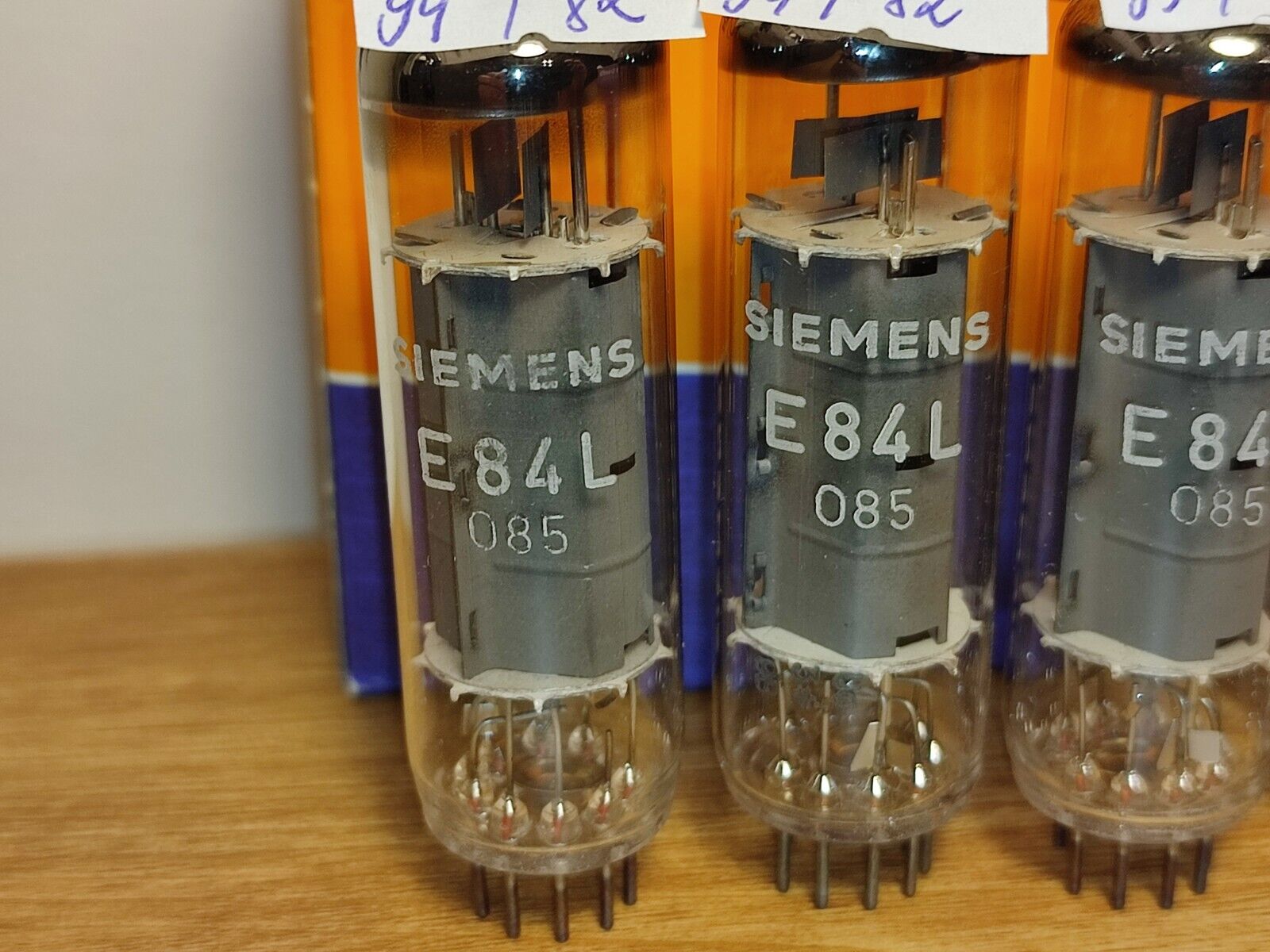 Quad E84L 7320 Platinum Siemens & Halske NOS NIB EL84 6BQ5