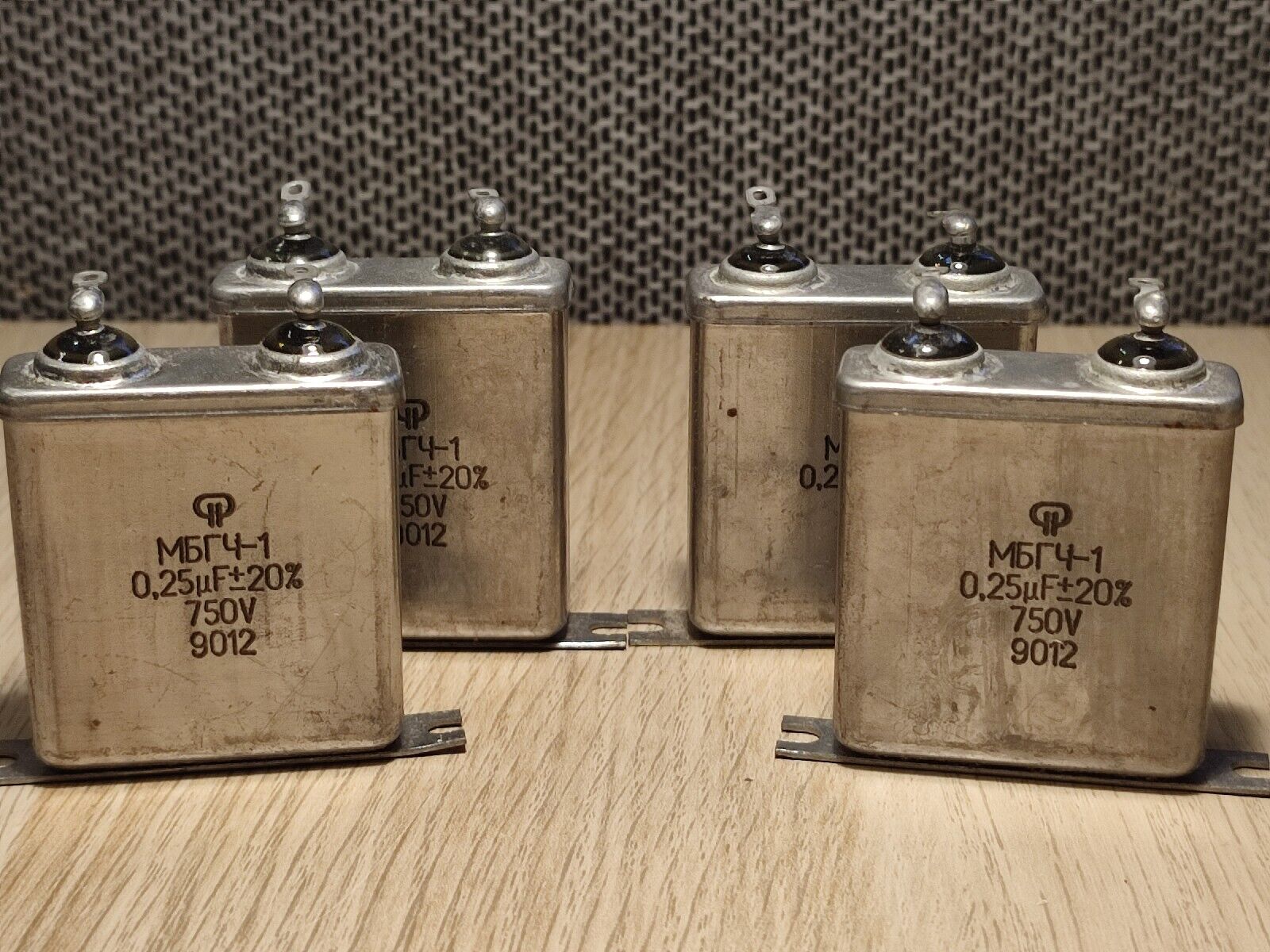 10x MBGCH-1  0.25uF 0,25uF 750V PAPER IN OIL Pair PiO Capacitors МБГЧ