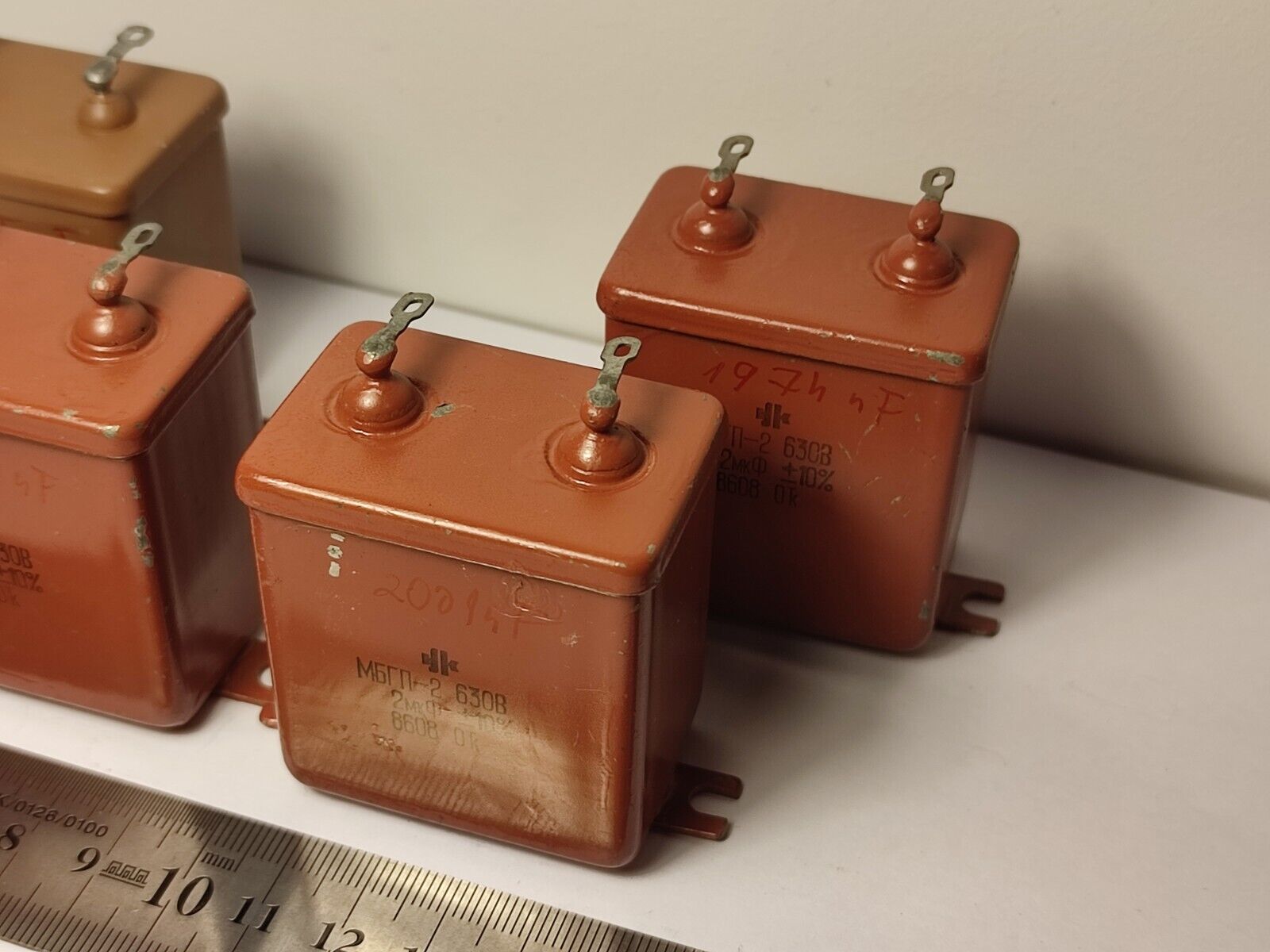 2 X MBGP-2 (МБГП–2) 2uF 630V 10% RUSSIAN AUDIO CAPACITORS PIO Capacitors