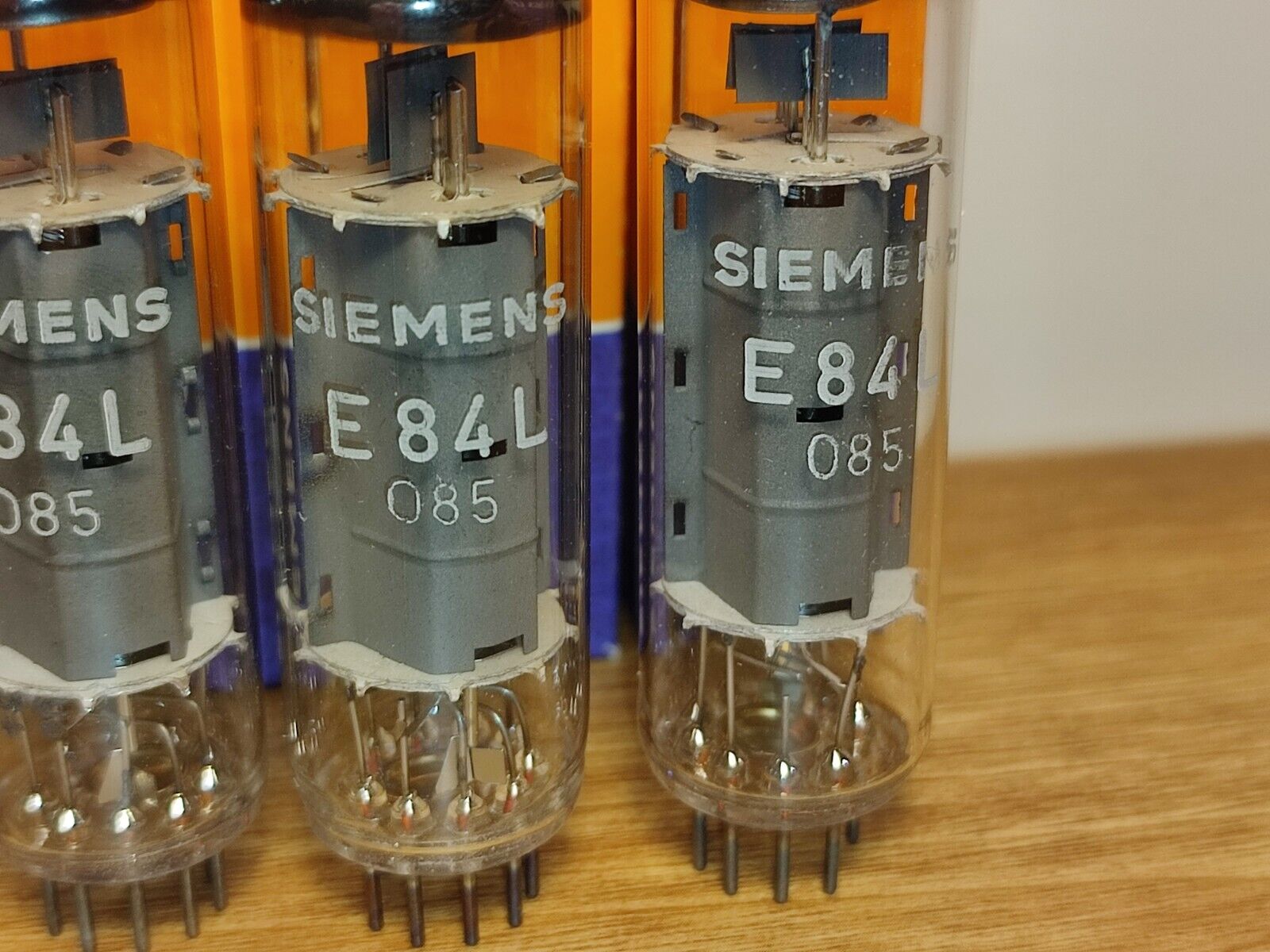 Quad E84L 7320 Platinum Siemens & Halske NOS NIB EL84 6BQ5