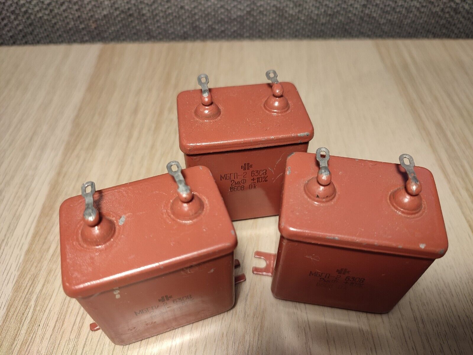 2 X MBGP-2 (МБГП–2) 2uF 630V 10% RUSSIAN AUDIO CAPACITORS PIO Capacitors