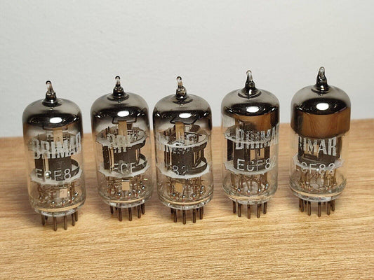 5Pcs USED Brimar ECF82 - D-getter black plate Tubes - Vintage Radio Parts Store