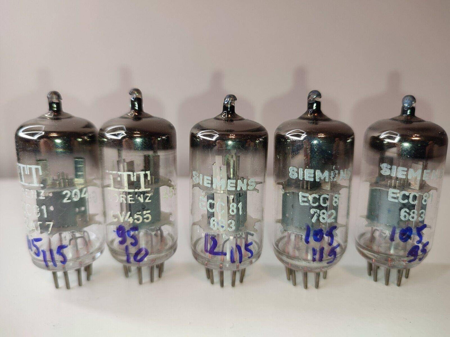 1 Pcs ECC81 12AT7 NOS  O Triode Lorenz/Siemens Tube - Vintage Radio Parts Store