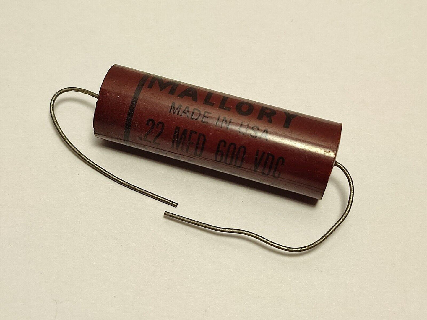 NOS MALLORY Capacitor 0.22MFD .22uf 10% 600v GEM-6022 - Vintage Radio Parts Store