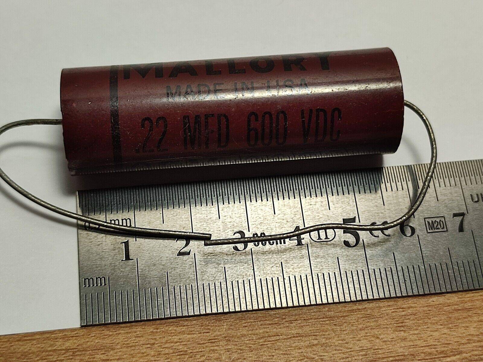 NOS MALLORY Capacitor 0.22MFD .22uf 10% 600v GEM-6022 - Vintage Radio Parts Store