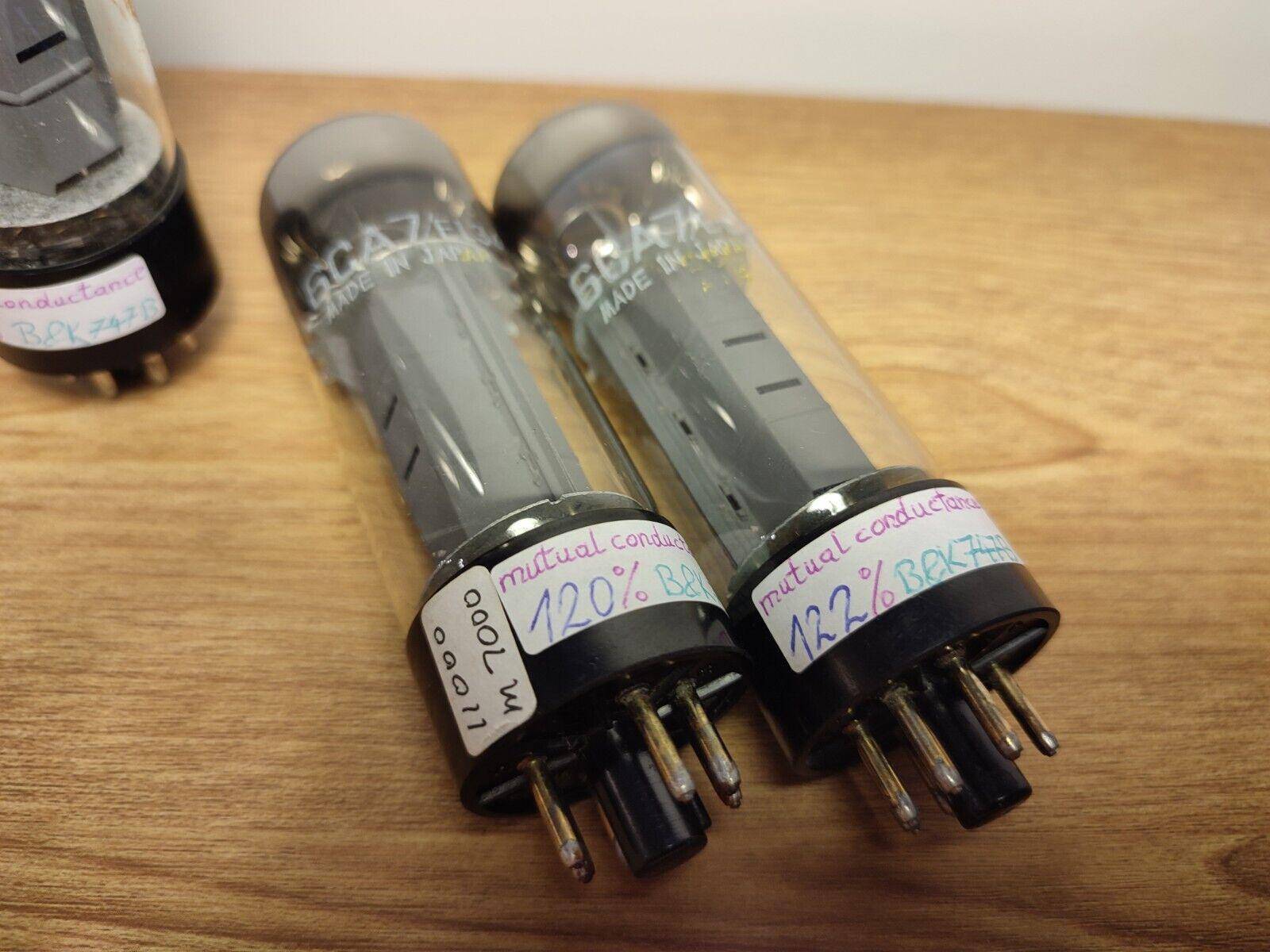 (2) EL34 6CA7 Matsushita pair JAPAN Audio output vacuum tube valve HiFi - Vintage Radio Parts Store