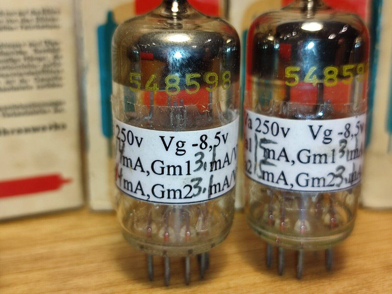 PAIR ECCC82 /12AU7 NEW OLD STOCK FROM RFT, MATCHED AND BALANCED NOS/ NIB - Vintage Radio Parts Store